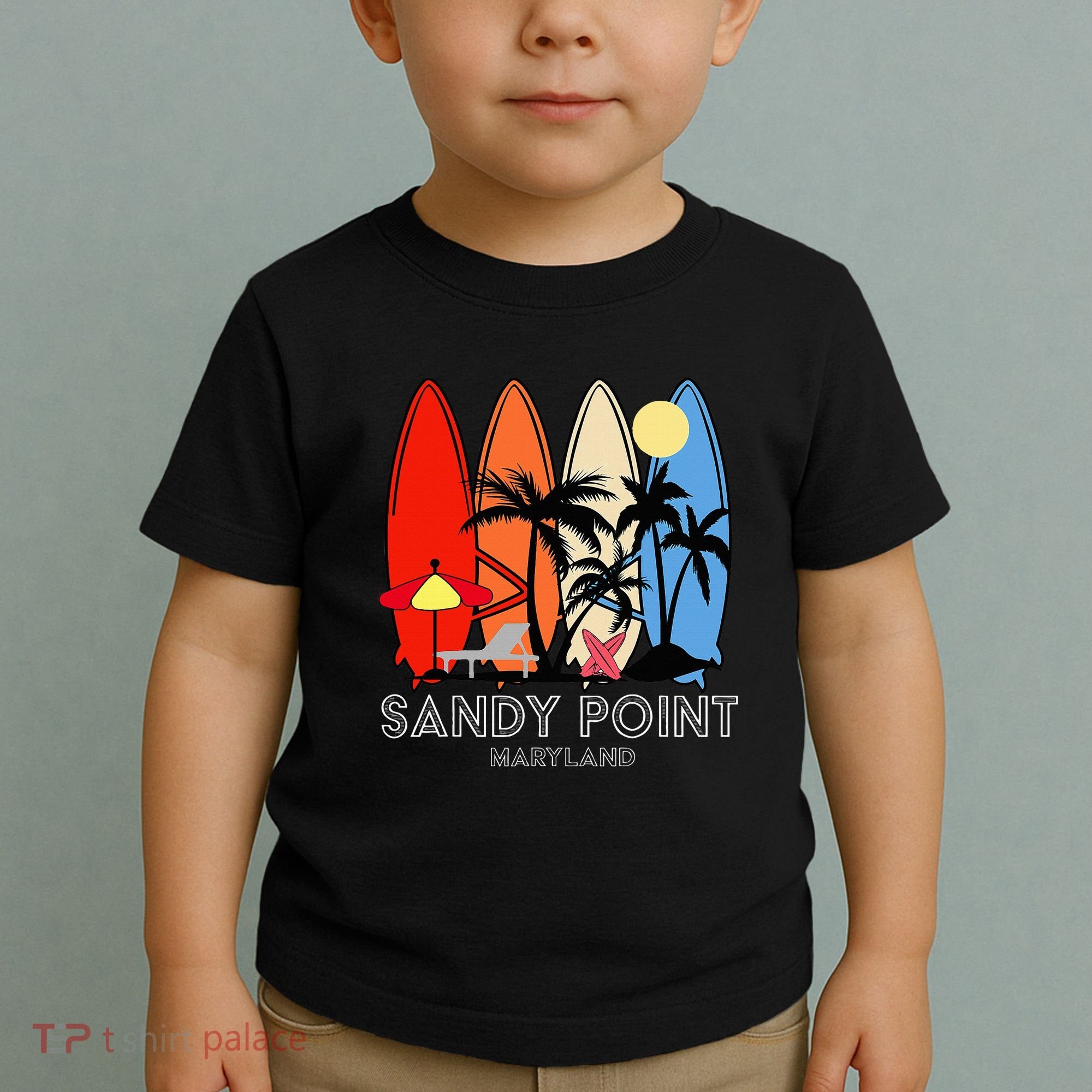 Maryland Sandy Point Retro Surfer Toddler T-Shirt