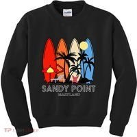 Maryland Sandy Point Retro Surfer Kids Sweatshirt thumb 0