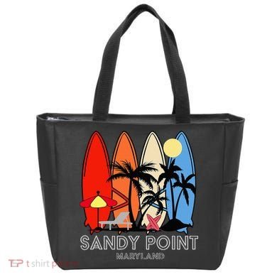 Maryland Sandy Point Retro Surfer Tote Bag