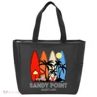 Maryland Sandy Point Retro Surfer Tote Bag thumb 0