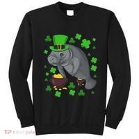 Manatee St Patricks Day Manatees Chubby Mermaid Sweatshirt thumb 0