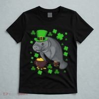 Manatee St Patricks Day Manatees Chubby Mermaid T-Shirt thumb 5