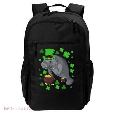 Manatee St Patricks Day Manatees Chubby Mermaid Backpack