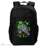Manatee St Patricks Day Manatees Chubby Mermaid Backpack thumb 0