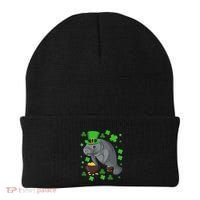Manatee St Patricks Day Manatees Chubby Mermaid Beanie thumb 0