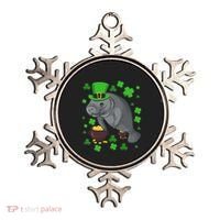 Manatee St Patricks Day Manatees Chubby Mermaid Ornament thumb 0