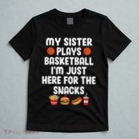 My Sister Plays Basketball Sister Of A Basketball Player T-Shirt thumb 5