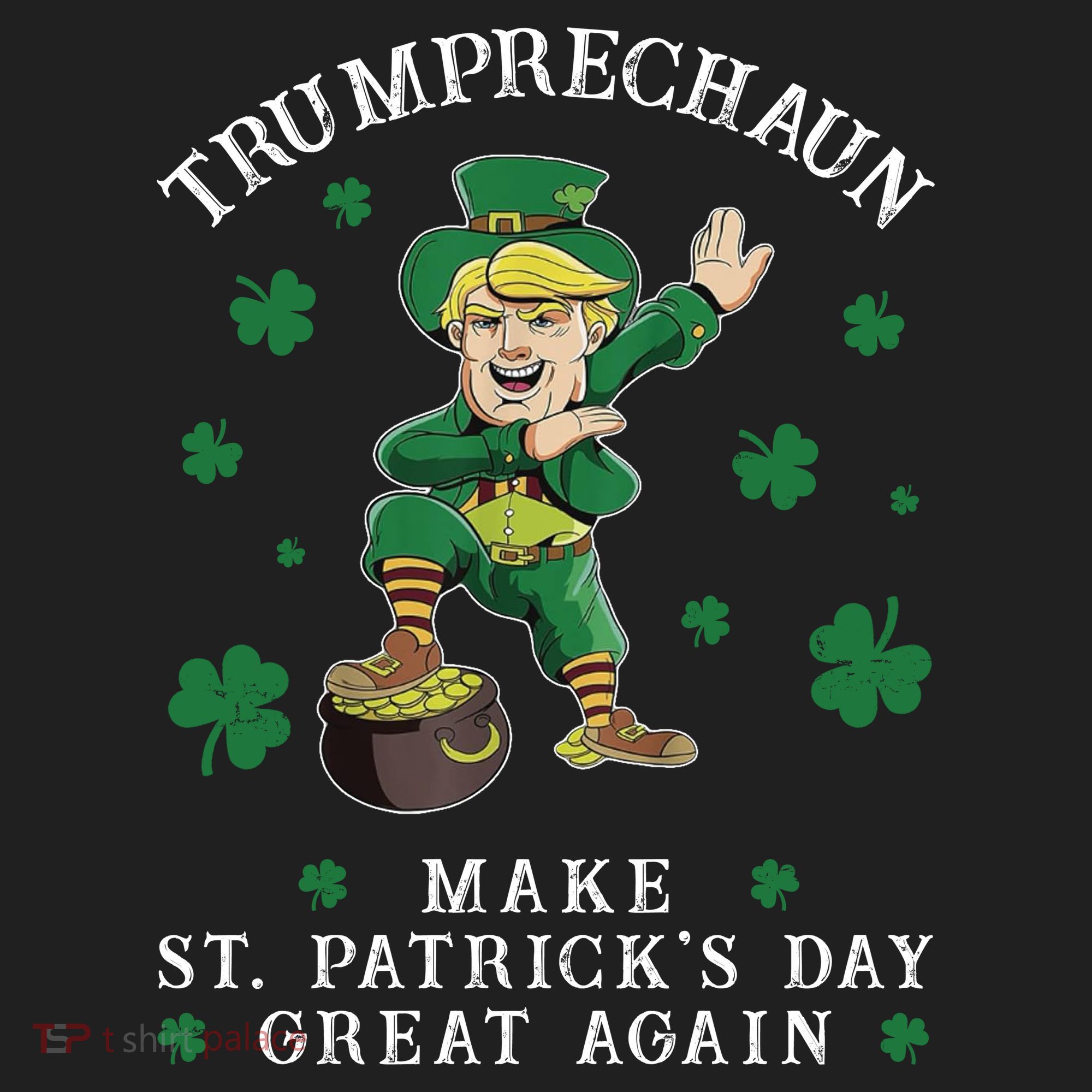 Make St Patricks Day Great Again Trump Leprechaun Women's Sweatshirt