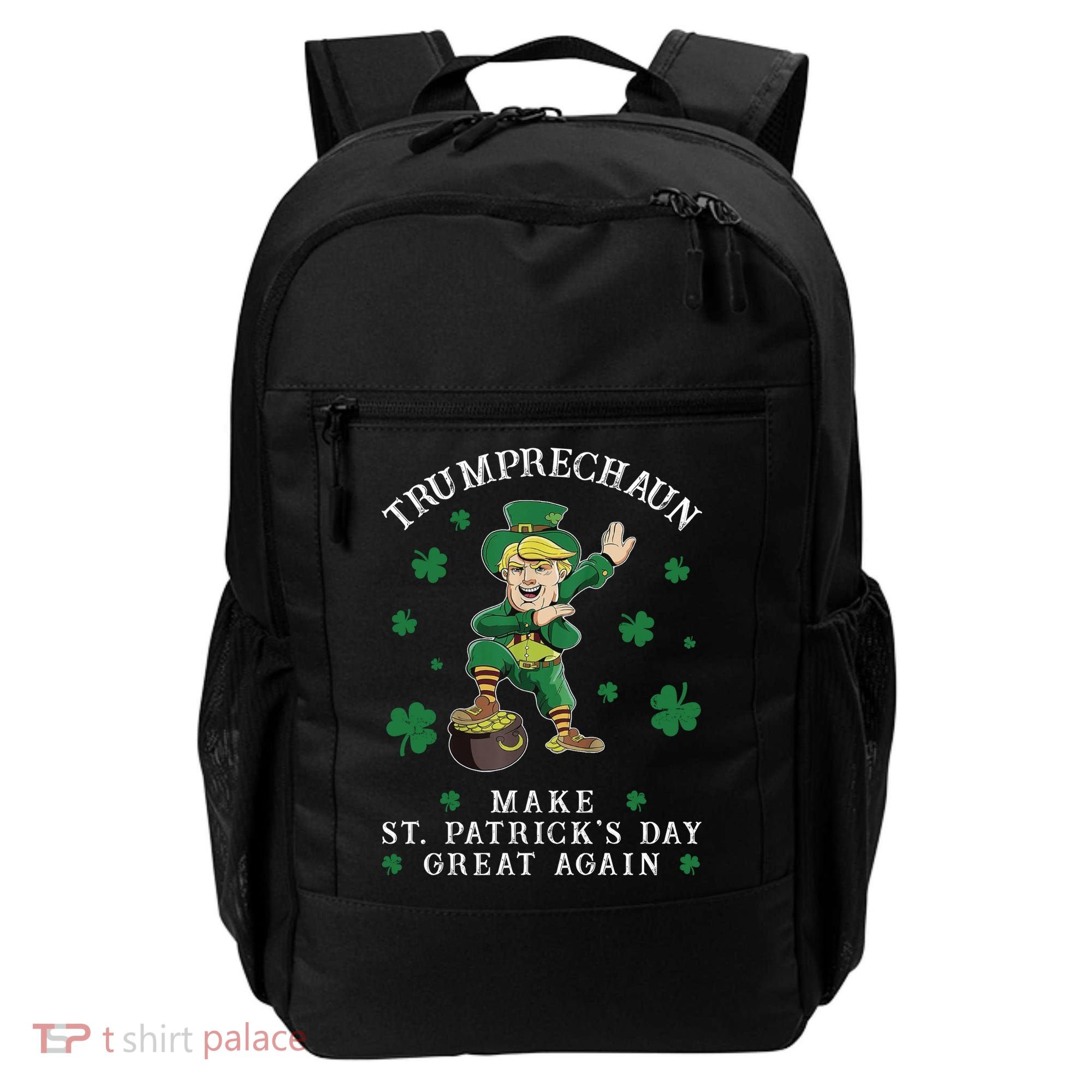 Make St Patricks Day Great Again Trump Leprechaun Backpack