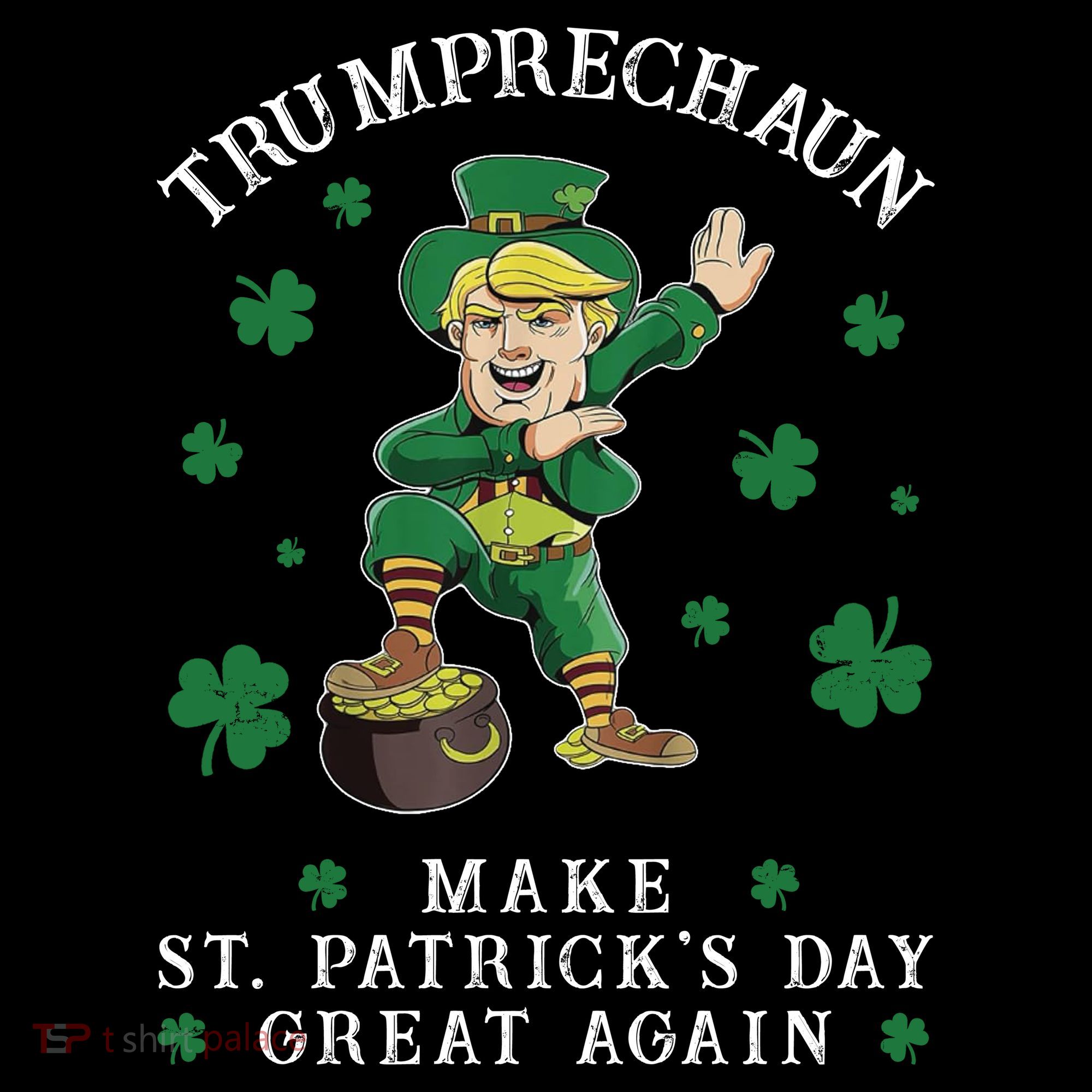 Make St Patricks Day Great Again Trump Leprechaun Backpack