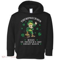 Make St Patricks Day Great Again Trump Leprechaun Toddler Hoodie thumb 0