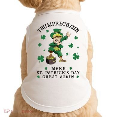 Make St Patricks Day Great Again Trump Leprechaun Doggie Tank