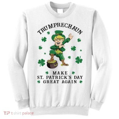 Make St Patricks Day Great Again Trump Leprechaun Sweatshirt