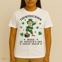 Make St Patricks Day Great Again Trump Leprechaun T-Shirt thumb 4