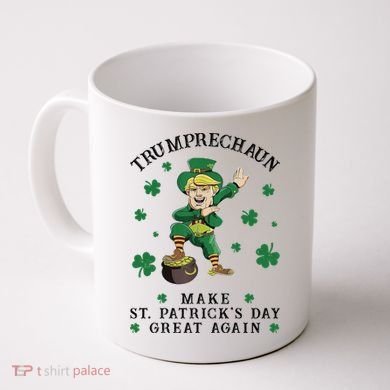 Make St Patricks Day Great Again Trump Leprechaun Coffee Mug