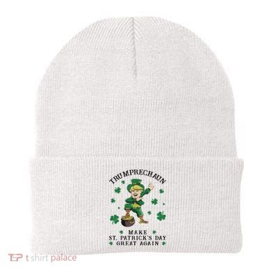 Make St Patricks Day Great Again Trump Leprechaun Beanie