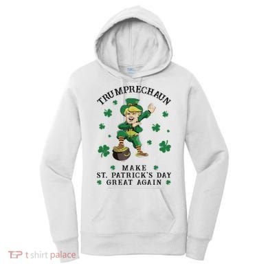 Make St Patricks Day Great Again Trump Leprechaun Women's Hoodie