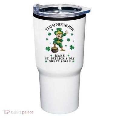 Make St Patricks Day Great Again Trump Leprechaun Tumbler