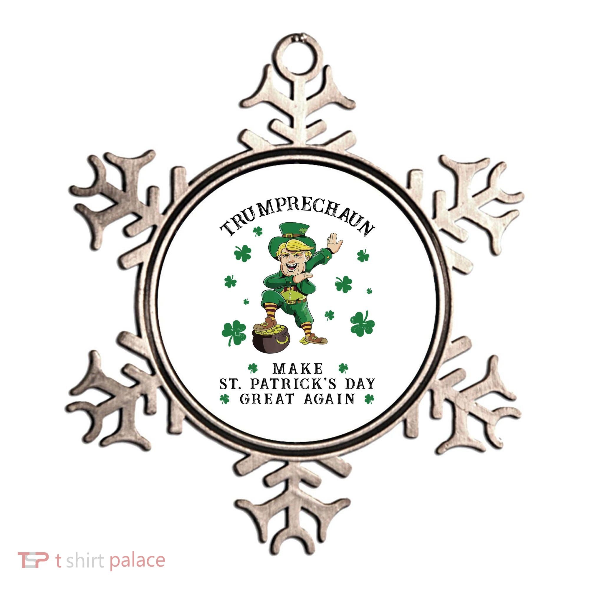 Make St Patricks Day Great Again Trump Leprechaun Ornament