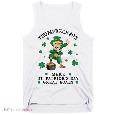 Make St Patricks Day Great Again Trump Leprechaun Tank Top