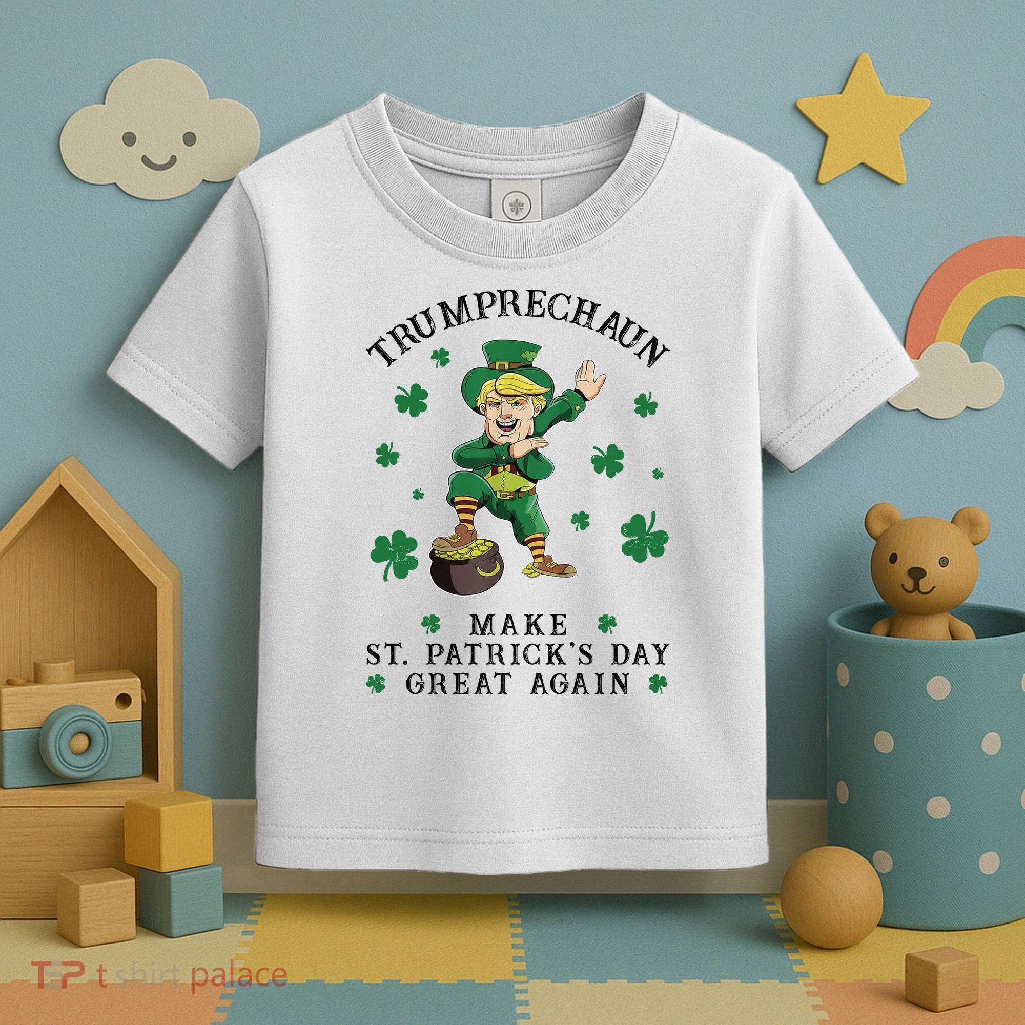Make St Patricks Day Great Again Trump Leprechaun Toddler T-Shirt
