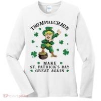 Make St Patricks Day Great Again Trump Leprechaun Women's Long Sleeve Shirt thumb 0