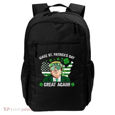 Make St Patrick's Day Great Again Trump Us Flag Irish Clover Gift Backpack