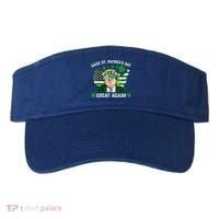 Make St Patrick's Day Great Again Trump Us Flag Irish Clover Gift Visor thumb 0