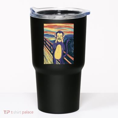 Monkey Screaming Painting Parody Tumbler