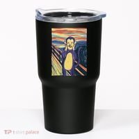 Monkey Screaming Painting Parody Tumbler thumb 0