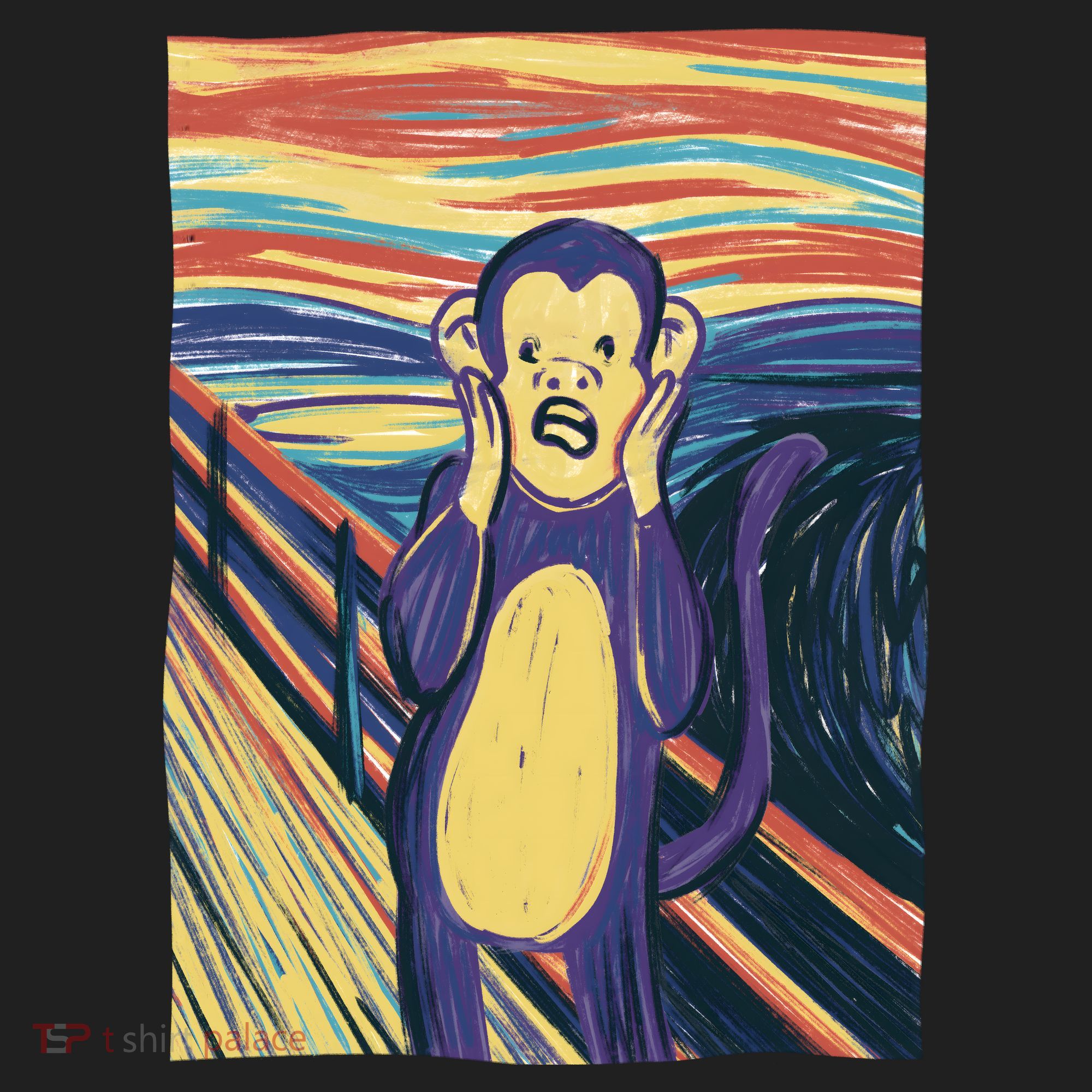 Monkey Screaming Painting Parody Tumbler