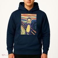 Monkey Screaming Painting Parody Hoodie thumb 2