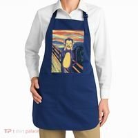 Monkey Screaming Painting Parody Apron thumb 2