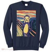 Monkey Screaming Painting Parody Sweatshirt thumb 0