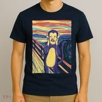 Monkey Screaming Painting Parody T-Shirt thumb 3