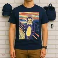 Monkey Screaming Painting Parody T-Shirt thumb 6