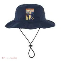 Monkey Screaming Painting Parody Bucket Hat thumb 0