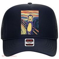 Monkey Screaming Painting Parody Hat thumb 0