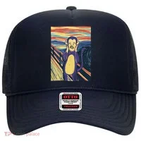 Monkey Screaming Painting Parody Hat thumb 0