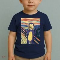 Monkey Screaming Painting Parody Toddler T-Shirt thumb 2