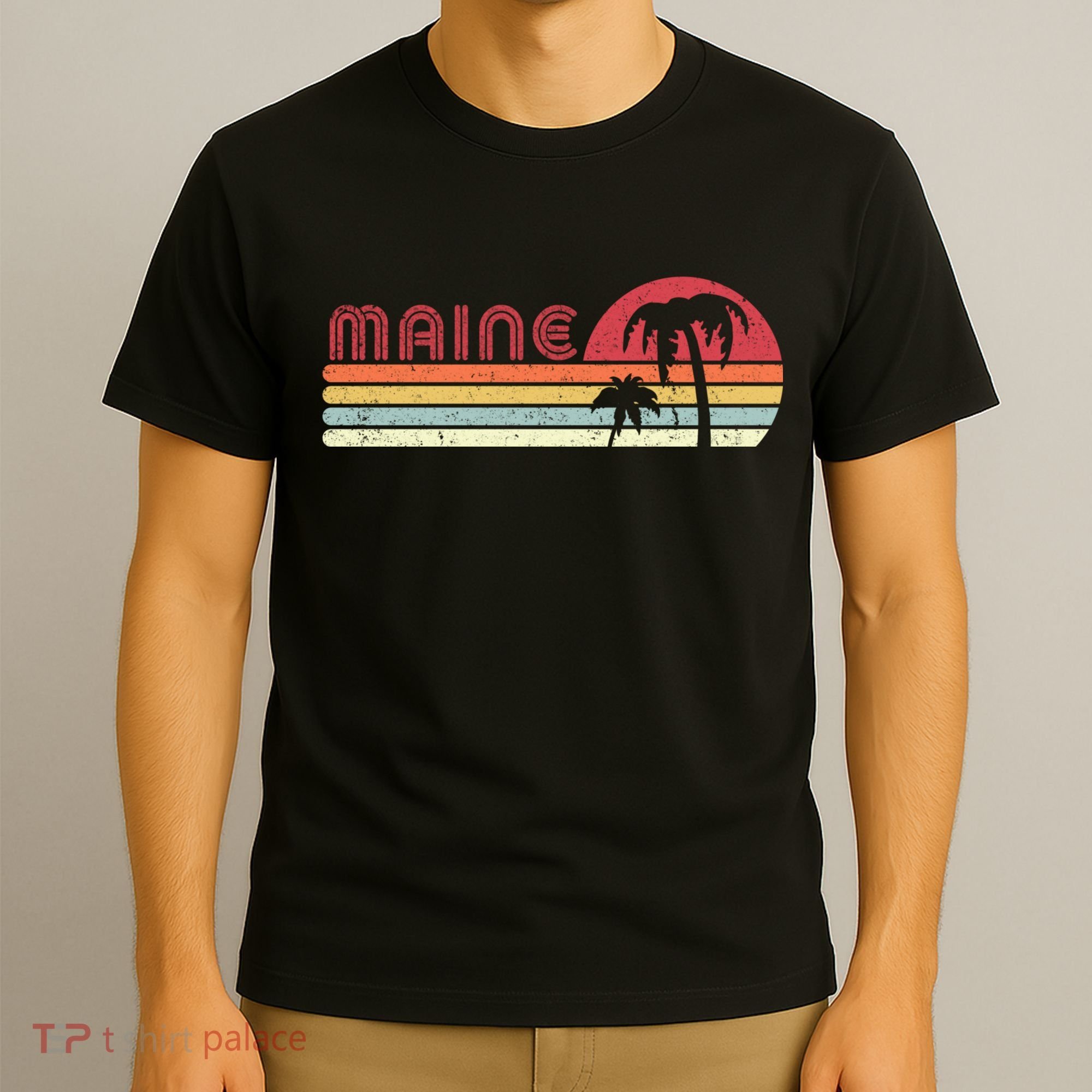 Maine Shirt. Retro Style ME, USA T-Shirt