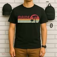 Maine Shirt. Retro Style ME, USA T-Shirt thumb 6
