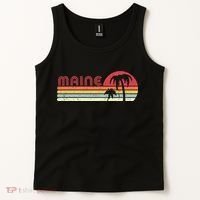 Maine Shirt. Retro Style ME, USA Tank Top thumb 2