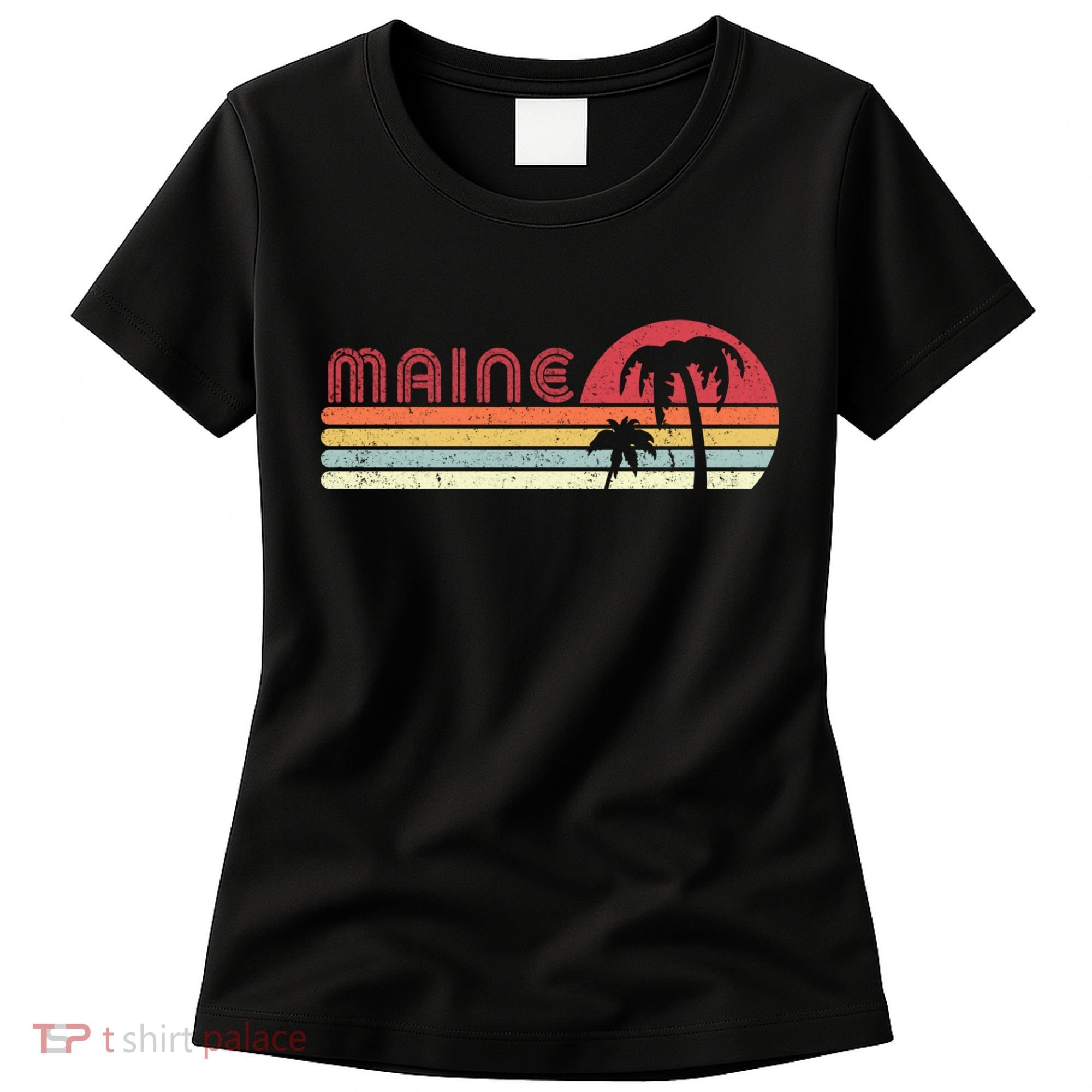 Maine Shirt. Retro Style ME, USA Women's T-Shirt