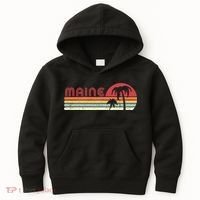 Maine Shirt. Retro Style ME, USA Kids Hoodie thumb 0