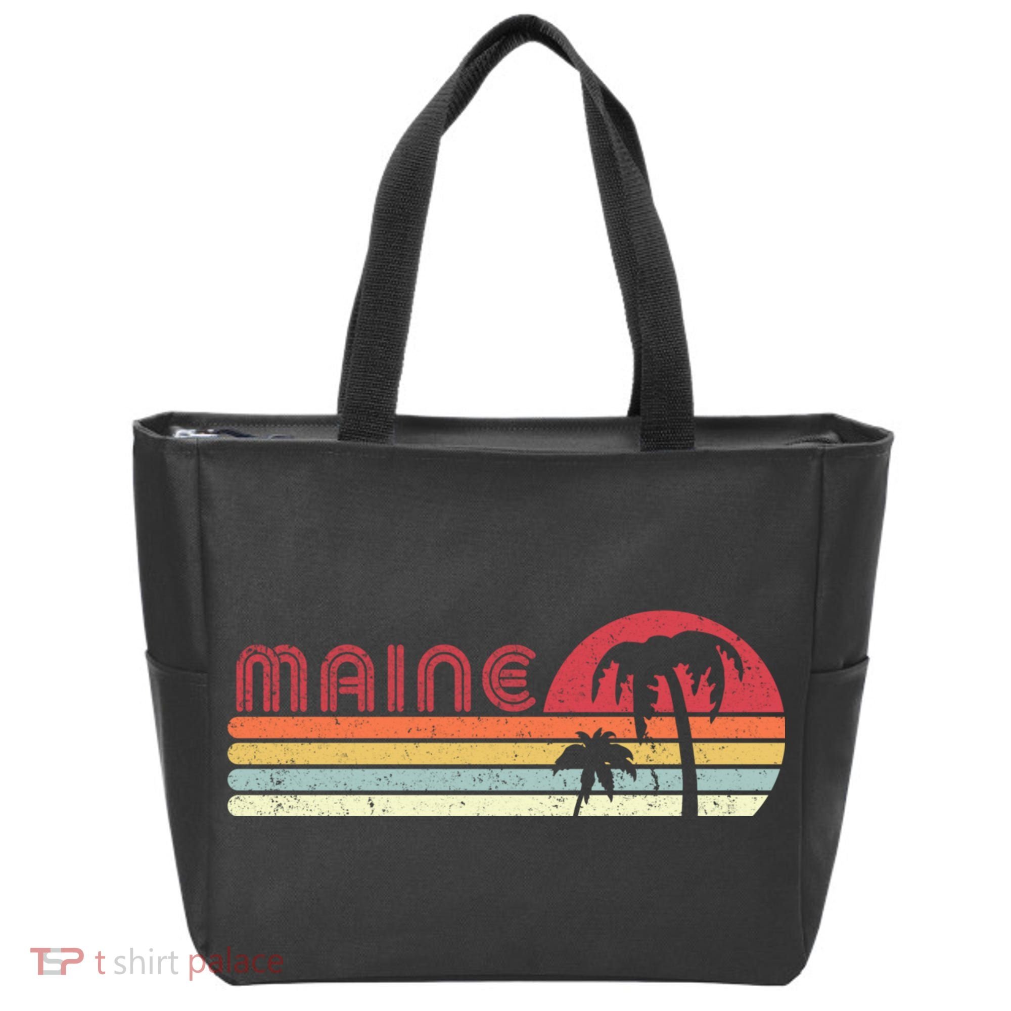 Maine Shirt. Retro Style ME, USA Tote Bag