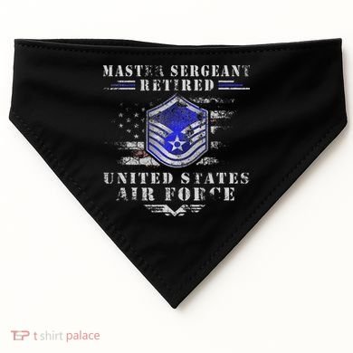 Master Sergeant Retired Military Retirement USA-Made Doggie Bandana