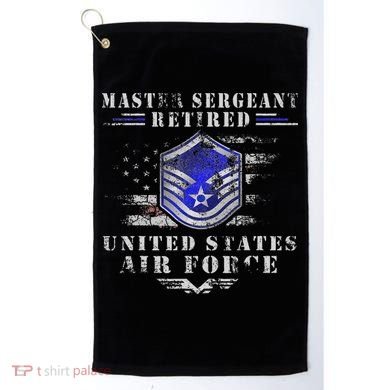 Master Sergeant Retired Military Retirement Golf Towel
