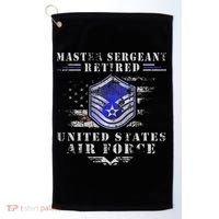 Master Sergeant Retired Military Retirement Golf Towel thumb 0