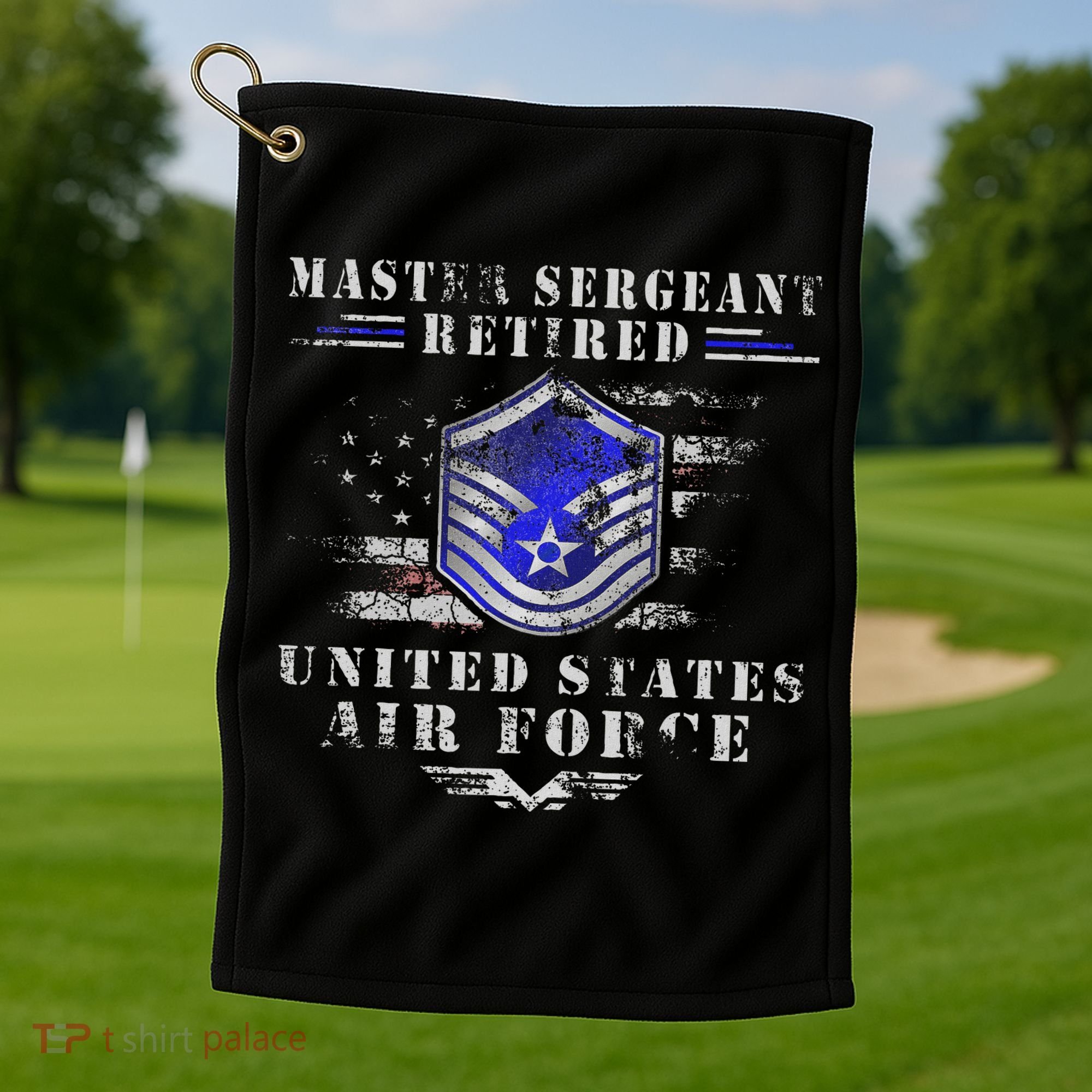 Master Sergeant Retired Military Retirement Golf Towel